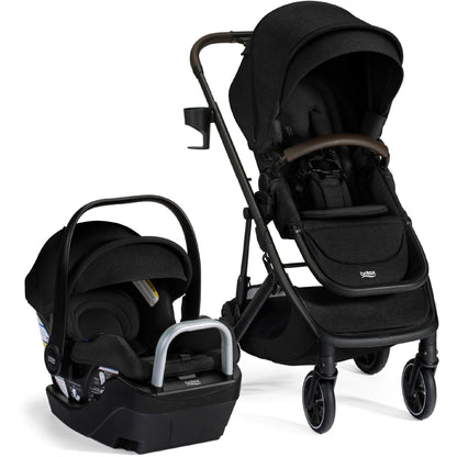 Britax Strollers - Travel Systems Raven Black Britax Prism Full-Size Travel System with Willow S Infant Car Seat + Alpine Base