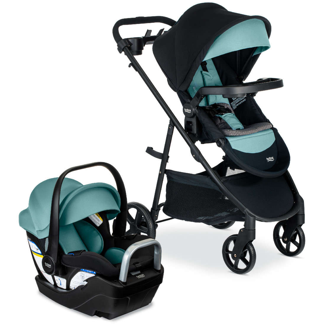 Britax Strollers - Travel Systems Jade Onyx Britax Willow Brook S+ Travel System