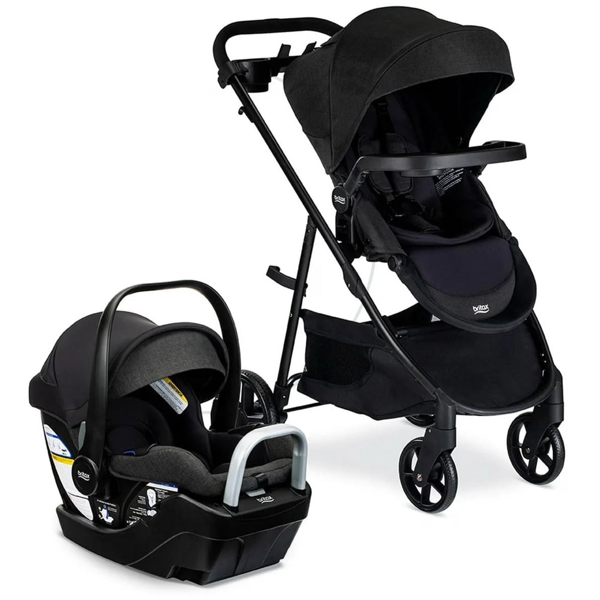 Britax Strollers - Travel Systems Raven Black Britax Willow Brook S+ Travel System