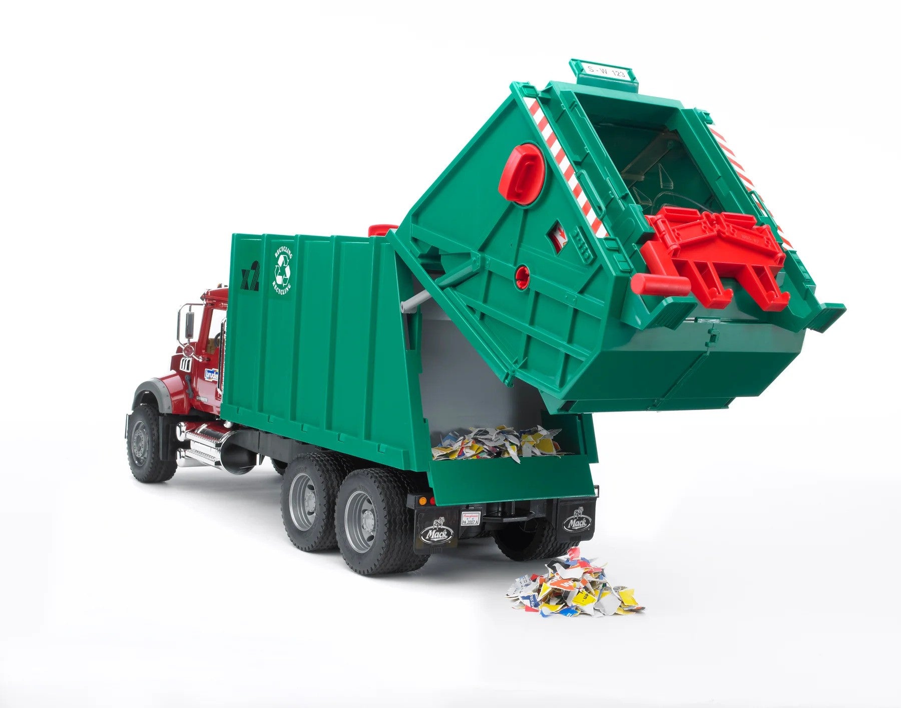 Bruder Toys America Play Vehicles Bruder MACK Granite Rear Loading Garbage Truck