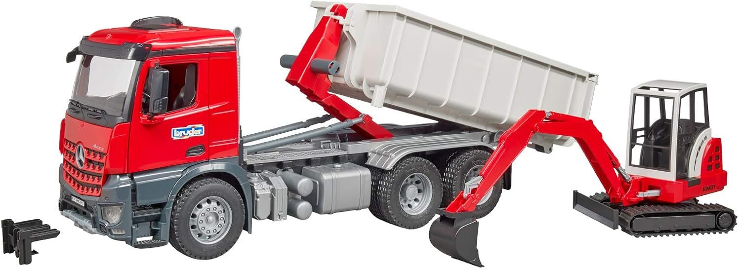 Bruder Toys America Play Vehicles Bruder MB Arcos Truck w/Excavator
