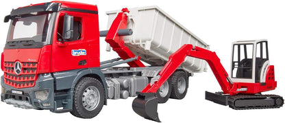 Bruder Toys America Play Vehicles Bruder MB Arcos Truck w/Excavator