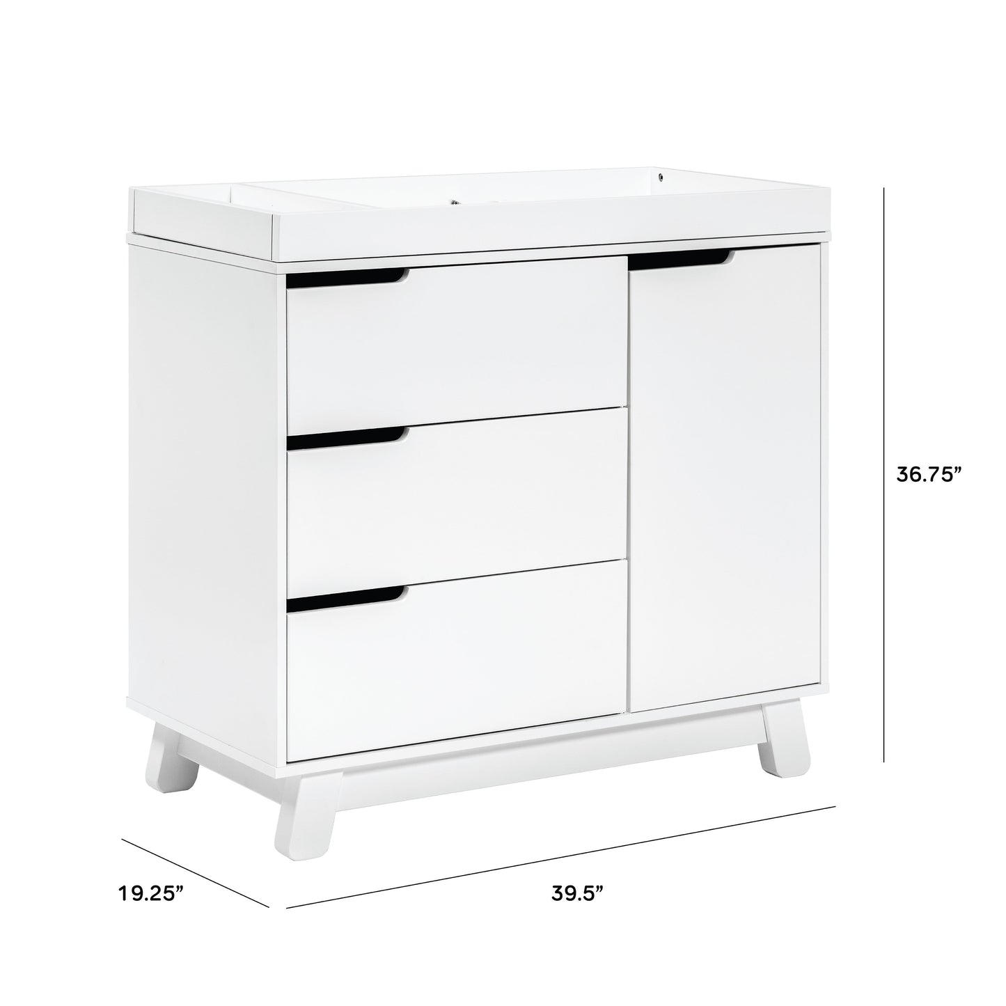 Babyletto Hudson 3-Drawer Changer Dresser with Removable Changing Tray
