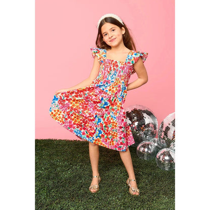 BuddyLove Nori Girls Dress - Berry Blue