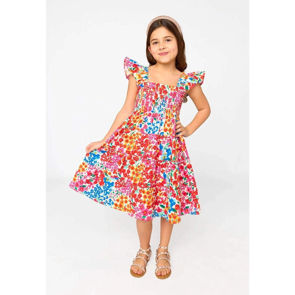 BuddyLove Nori Girls Dress - Berry Blue