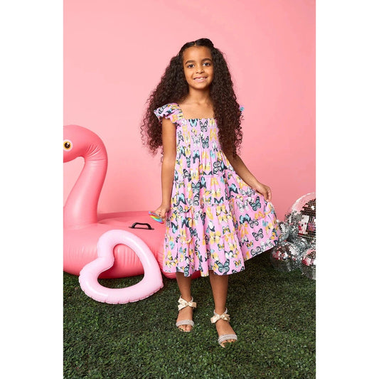 BuddyLove Nori Girls Dress - Feelin' Butterflies