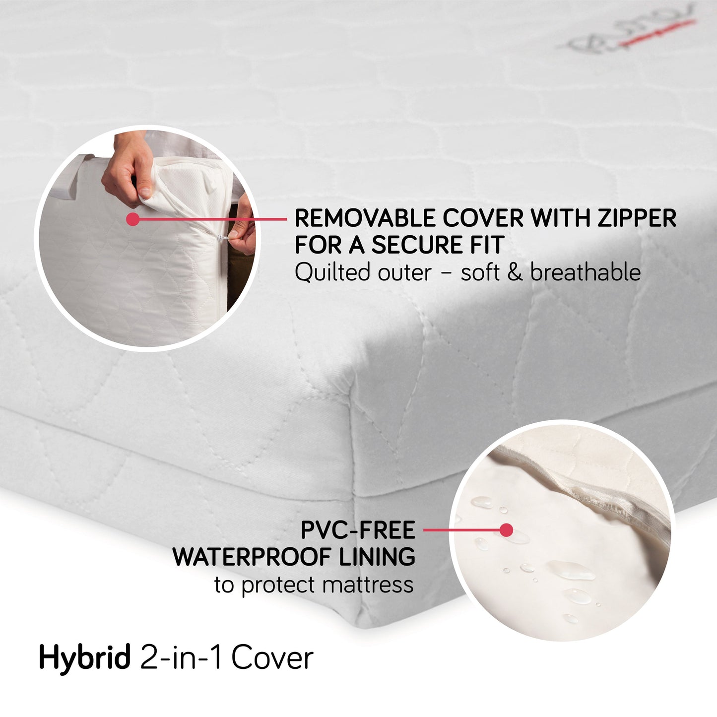 Babyletto Replacement Hybrid Cover | Mini-Size Mattress
