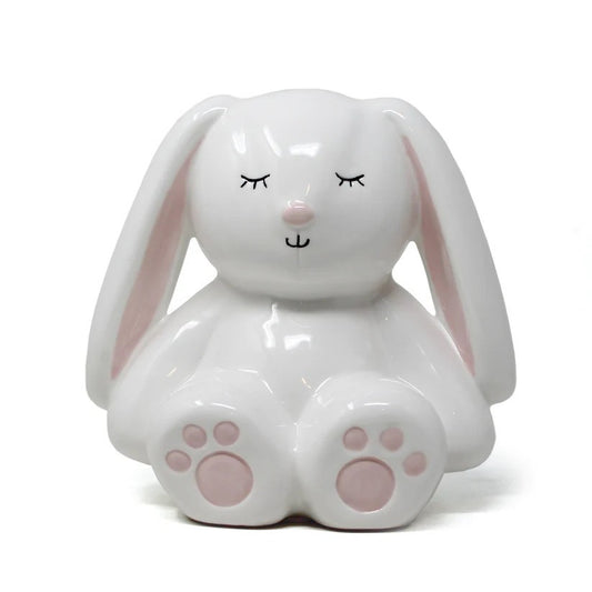 Child To Cherish White Bunny Piggy Bank