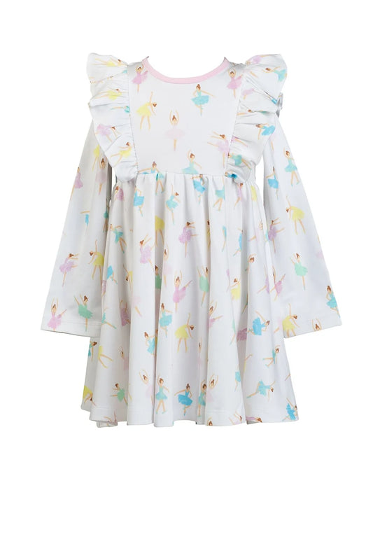 Proper Peony Long Sleeve Twirl Dress - Tutu