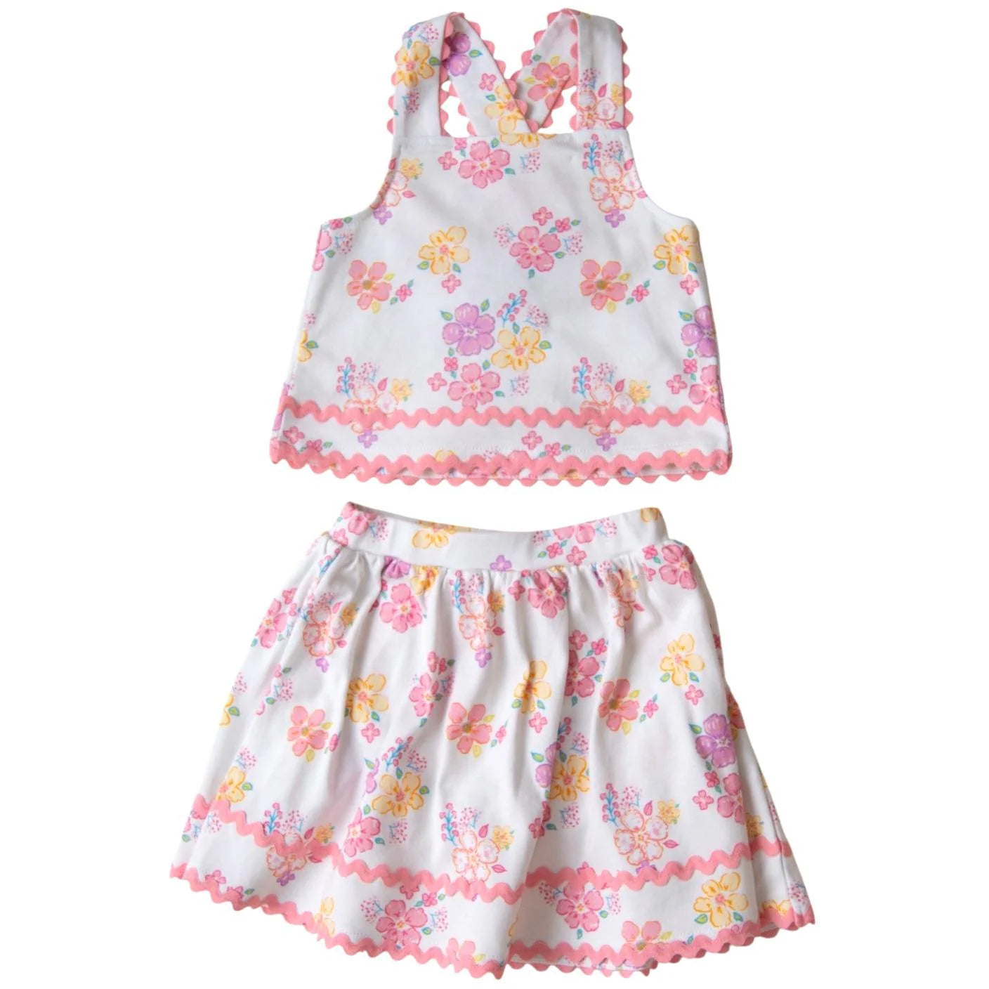 Banana Split Margot Skort Set - Garden Bliss