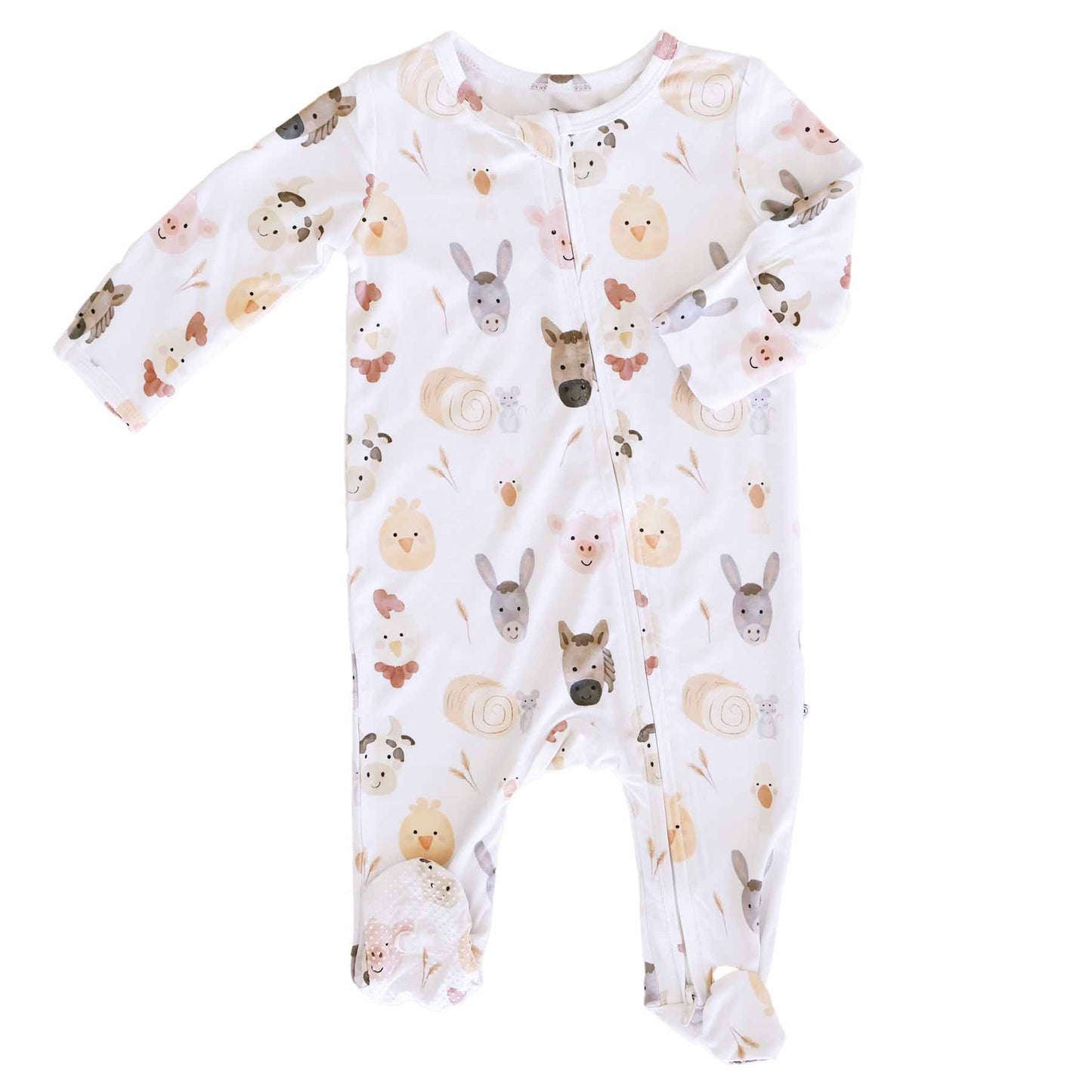 Caden LaneCaden Lane Boys Barnyard Buddies Zipper FootieBabysupermarket