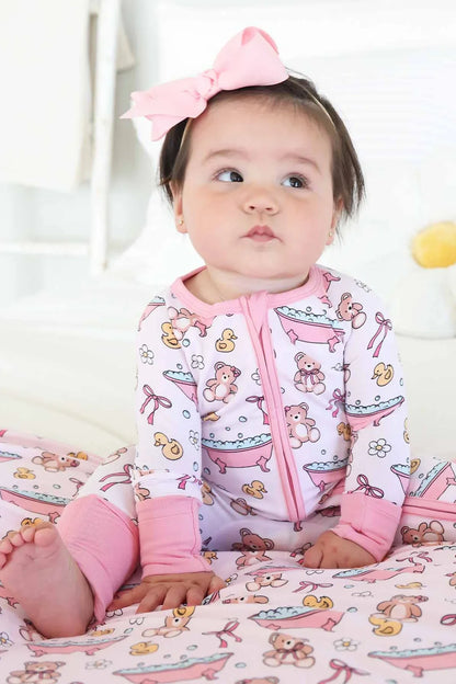 Caden LaneCaden Lane Girls Bathtime Besties Convertible Zip RomperBabysupermarket