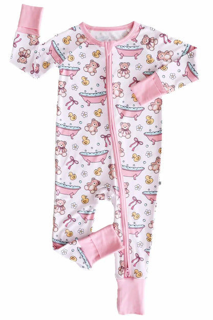 Caden LaneCaden Lane Girls Bathtime Besties Convertible Zip RomperBabysupermarket