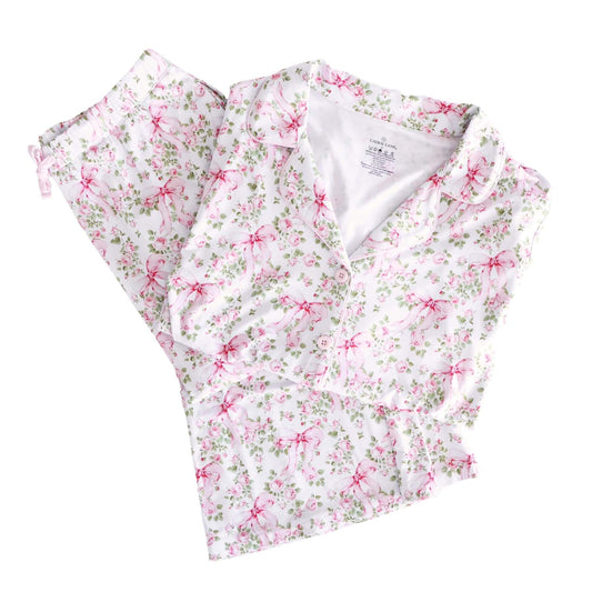 Caden Lane Bows in Bloom / 2 Toddler Caden Lane Girls Bows in Bloom Two Piece Flare Lounge Set