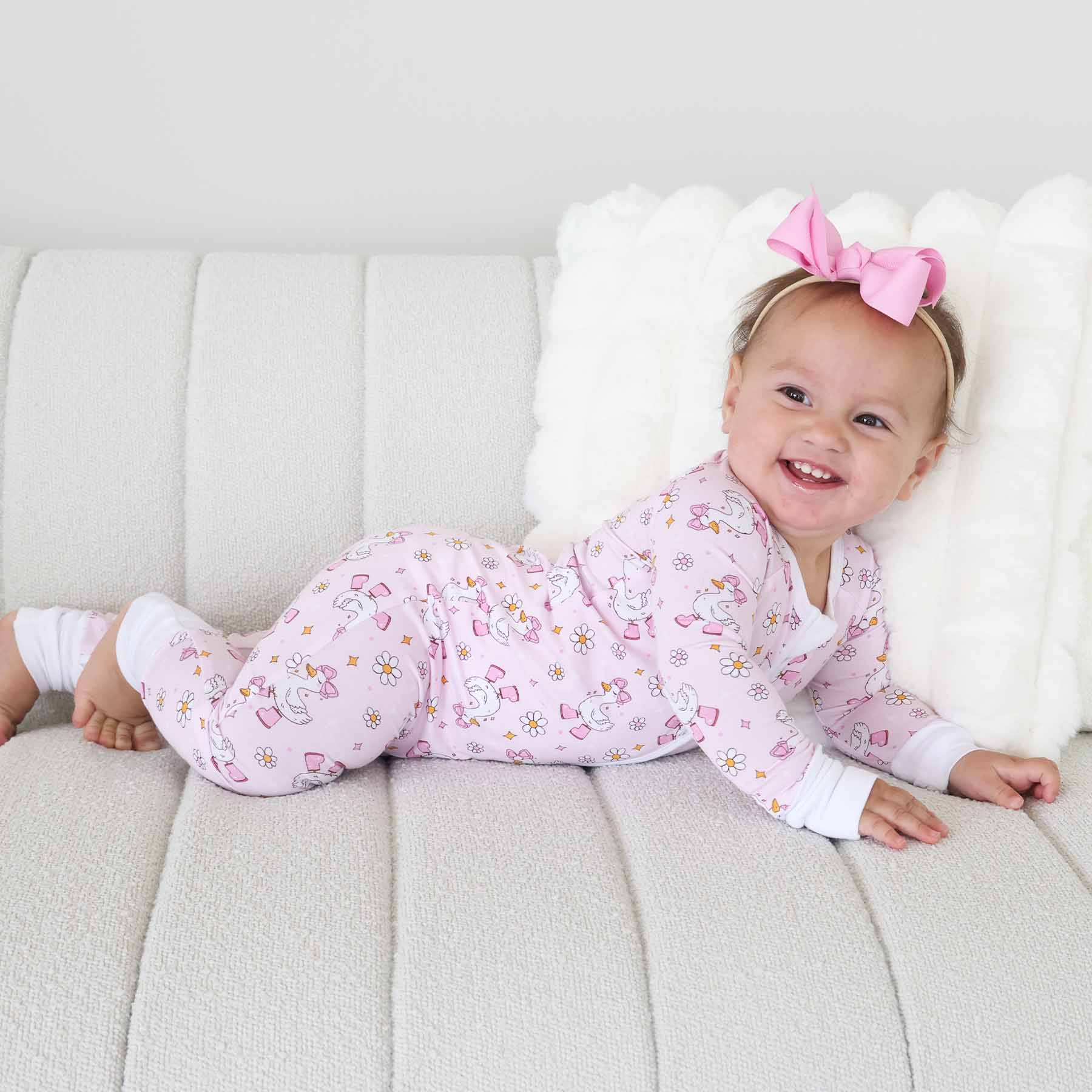 Caden LaneCaden Lane Girls Silly Goose Convertible Zip RomperBabysupermarket