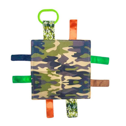 Camo w/Hunter Blaze Orange Sensory Ribbon Toy w/Crinkle