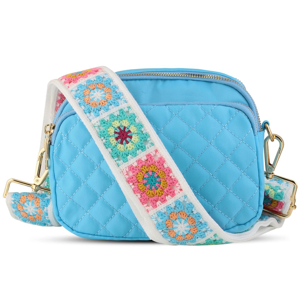 Carrying Kind Carrying Kind Girls Purse - Tate - Turquoise Flower Power