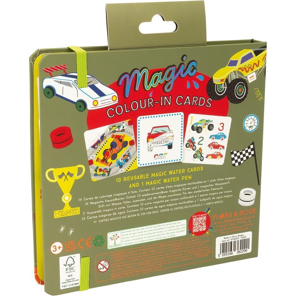 Floss & Rock Toys / Activity / Art and Crafts Cars Magic Water Pen & Color-In Cards
