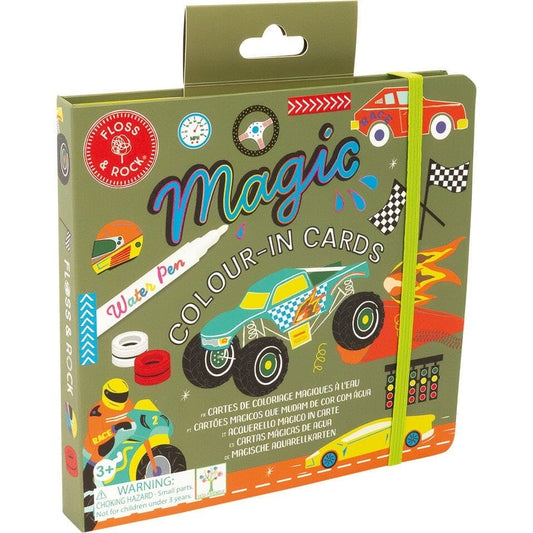 Floss & Rock Toys / Activity / Art and Crafts Cars Magic Water Pen & Color-In Cards