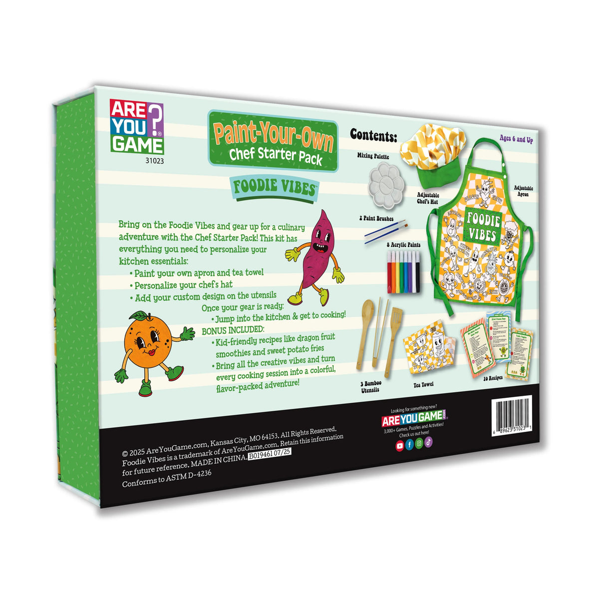 Paint-Your-Own Chef Starter Pack - Foodie Vibes