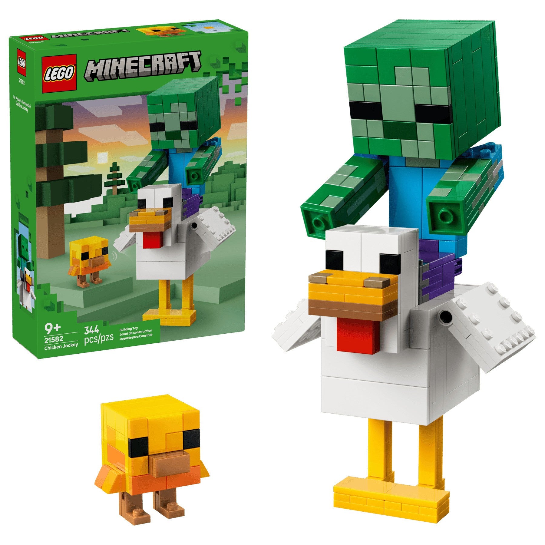 Minecraft Chicken Biuild Lego Chicken Jockey : Minecraft Gamer Lego Building Set – Babysupermarket