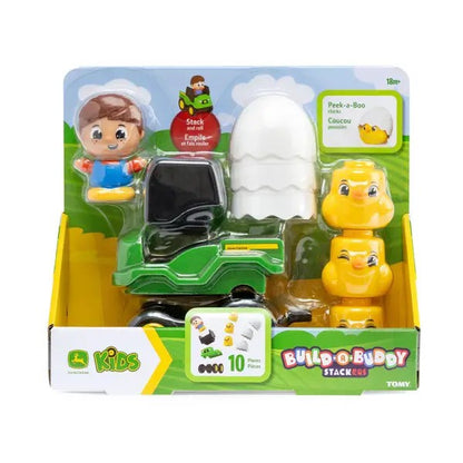 Tomy John Deere Kids Build A Buddy Stackers Chick Set