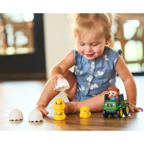 Tomy John Deere Kids Build A Buddy Stackers Chick Set