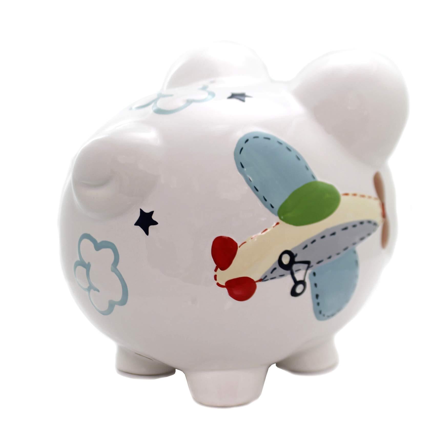 Child To Cherish Airplane Piggy Bank