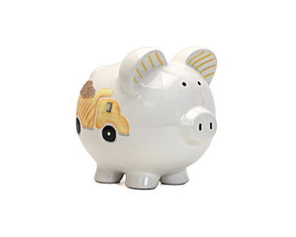 Child To Cherish Digger Dump Truck Piggy Bank