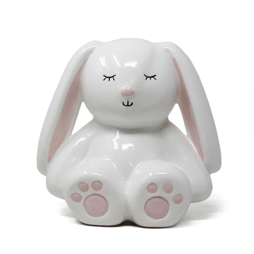 Child To Cherish Piggy Bank Child To Cherish White Bunny Piggy Bank
