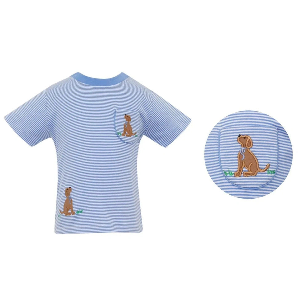 Claire & CharlieClaire & Charlie Boys Puppy T-Shirt with PocketBabysupermarket