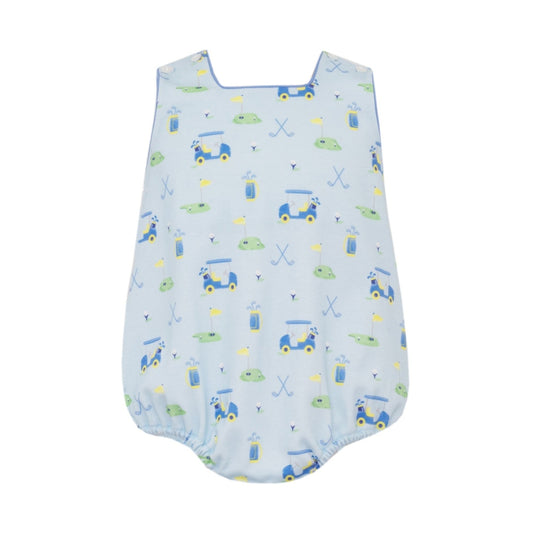 Claire & Charlie Golf Print Knit Sun Bubble babysupermarket