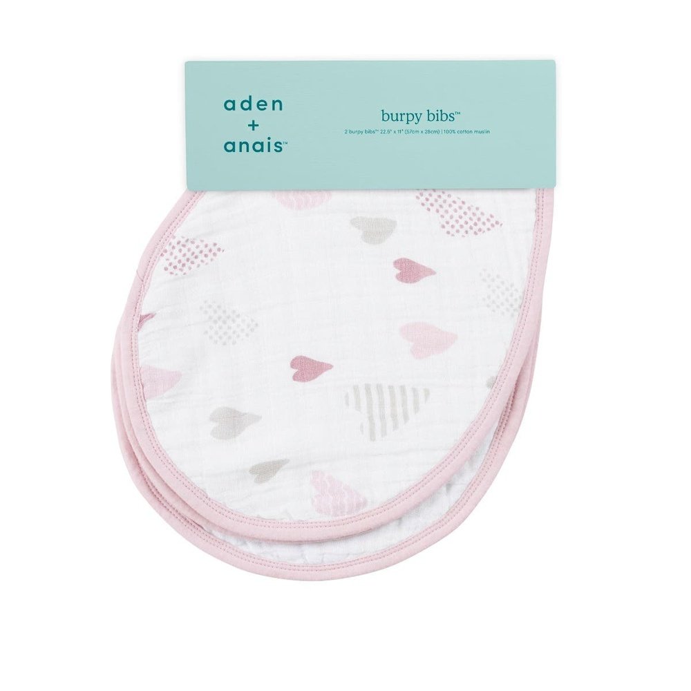 Classic Burpy Bibs 2PK Heart Breaker