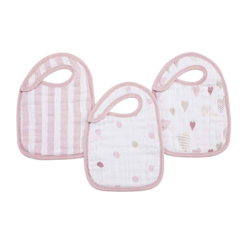 Classic Snap Bibs 3PK Heart Breaker