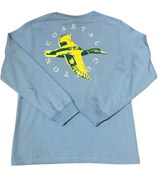 Coastal Cotton Boys Apparel / Shirts / Kids Cobalt / Small Coastal Cotton Boys Mallard Long Sleeve T-Shirt