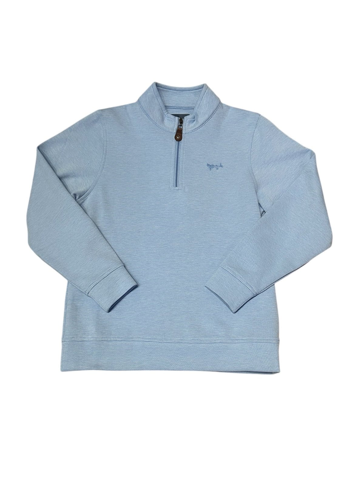 Coastal Cotton Boys Apparel / Shirts / Kids Ocean Blue / 4-6 Coastal Cotton Boys Ocean Blue Harbor Double Face Quarter Zip Pullover