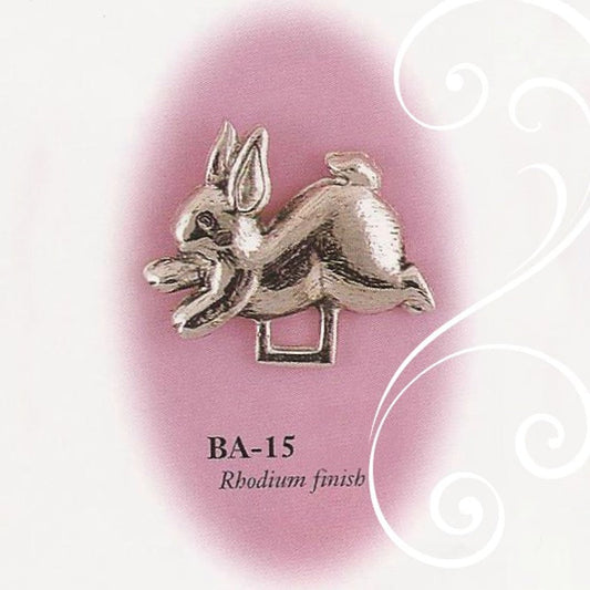 Collectables America Apparel & Gifts Silver Collectables America Bunny Pacifier Holder