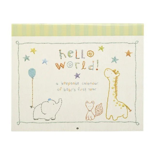 CR GibsonCR Gibson Hello World! A Keepsake Calendar of Baby's First YearBabysupermarket