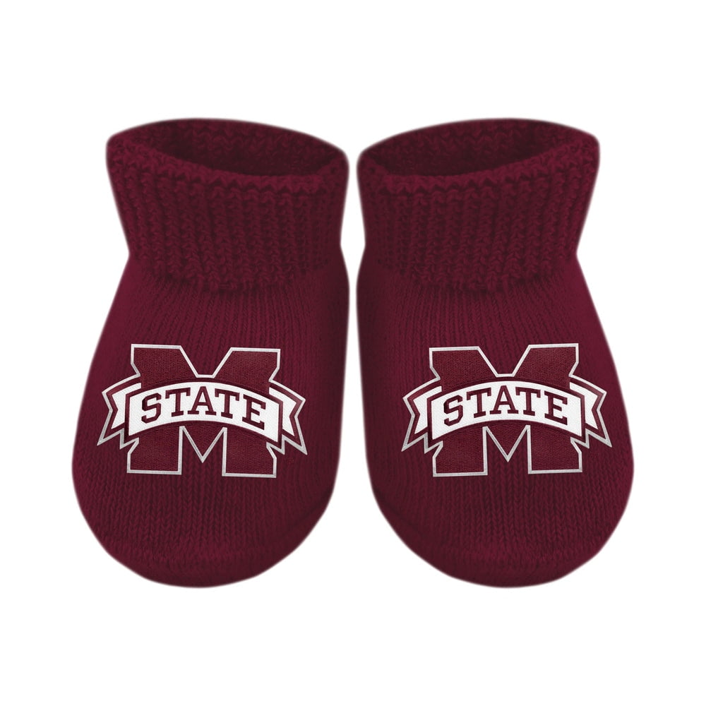 Creative KnitwearCreative Knitwear MSU Maroon Booties NewbornBabysupermarket