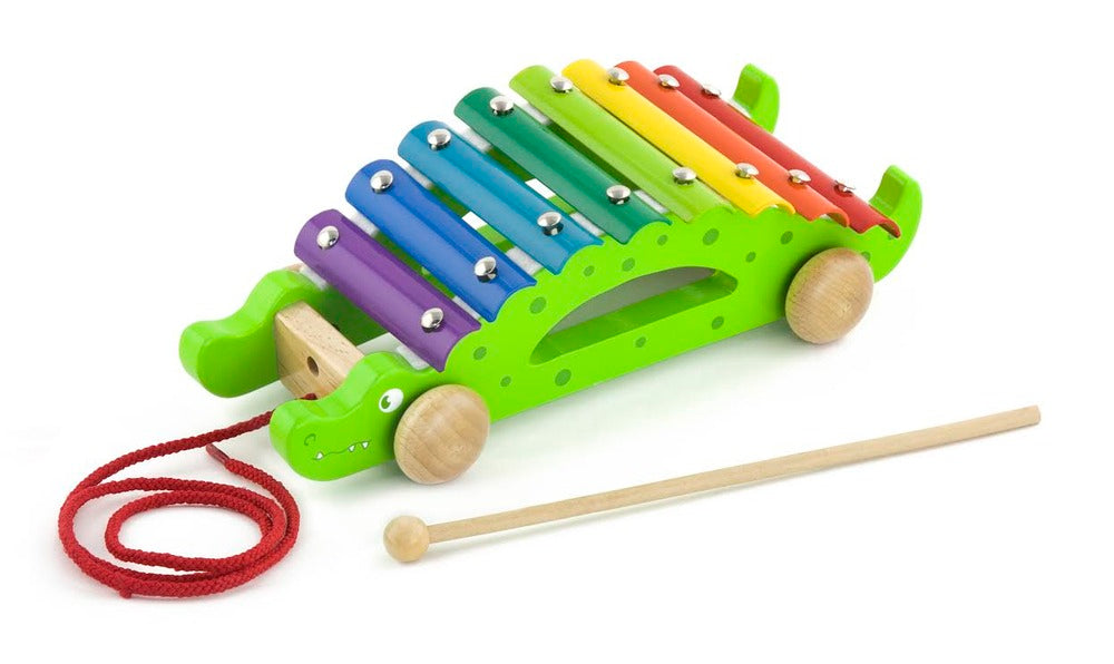 The Original Toy Company Crocodile Pull Along Xylophone