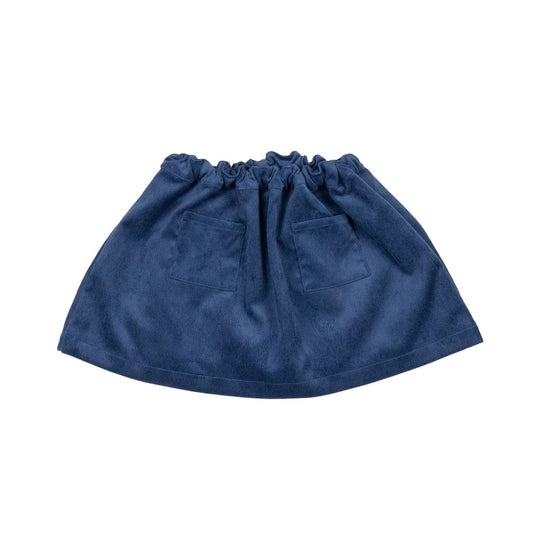 Cuclie Girls Skirts Blue / 2 Toddler Cucile Corduroy Pocket Skort - Blue