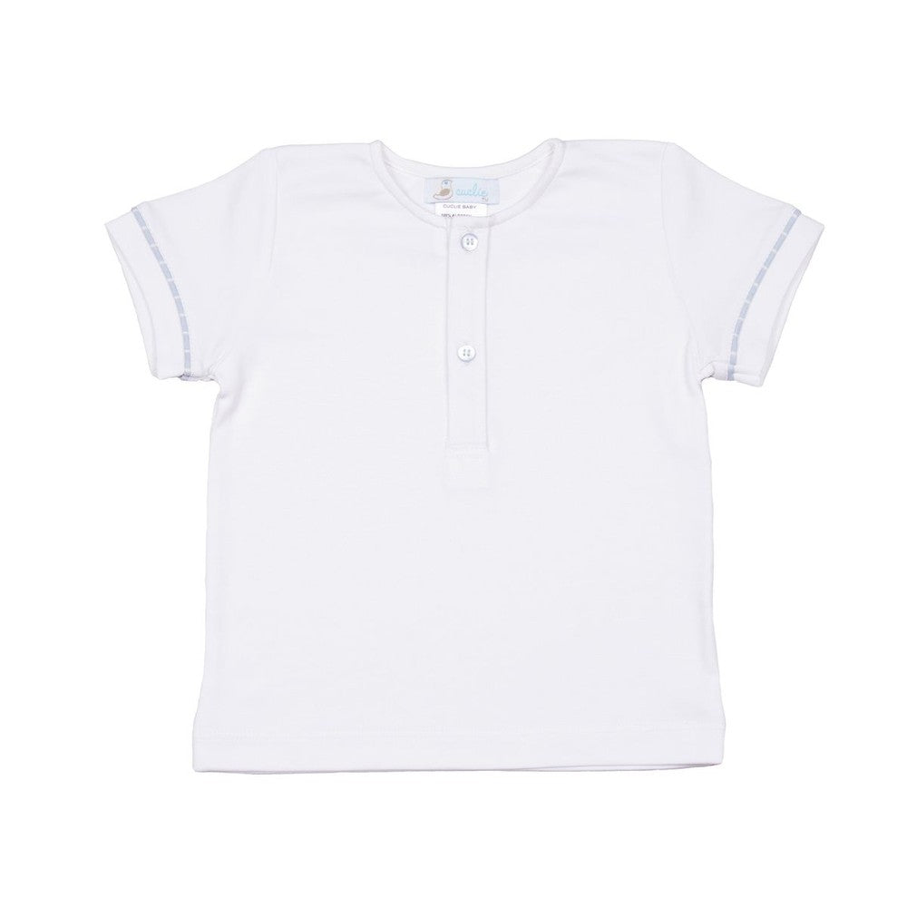Cuclie Apparel Blue / 2 Toddler Cuclie Boy's Henley T-Shirt - Blue