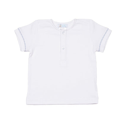 Cuclie Apparel Blue / 2 Toddler Cuclie Boy's Henley T-Shirt - Blue