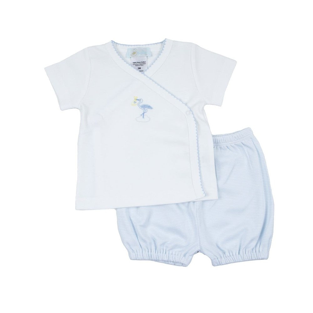 Cuclie Boys Apparel Blue / 0 Mo Cuclie Boy's Just Delivered Set - Blue Trim