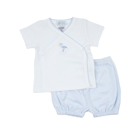 Cuclie Boys Apparel Blue / 0 Mo Cuclie Boy's Just Delivered Set - Blue Trim