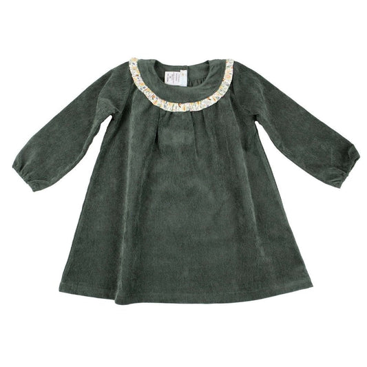 Cuclie Toddler 2 Toddler / Forest Green Cuclie Forest Green Corduroy Dress