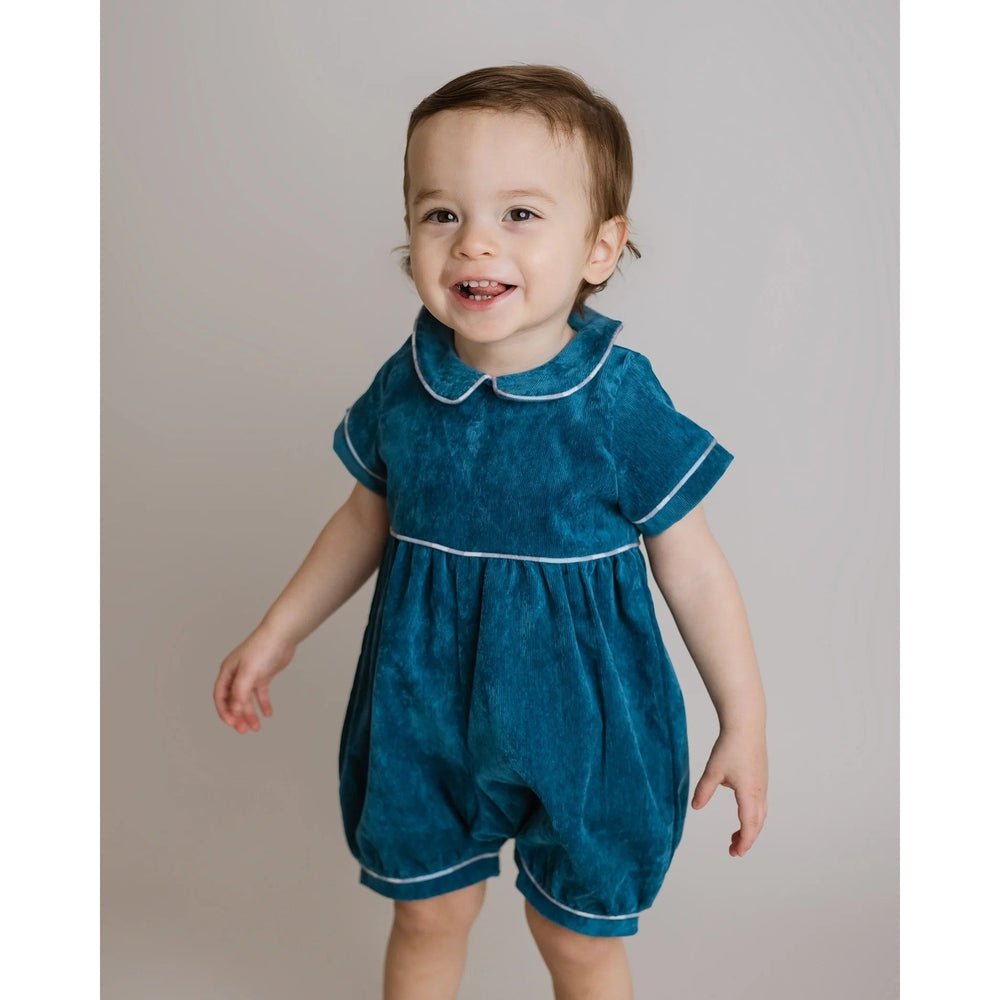 Cuclie Infant Cuclie Teal Corduroy Boy One Piece