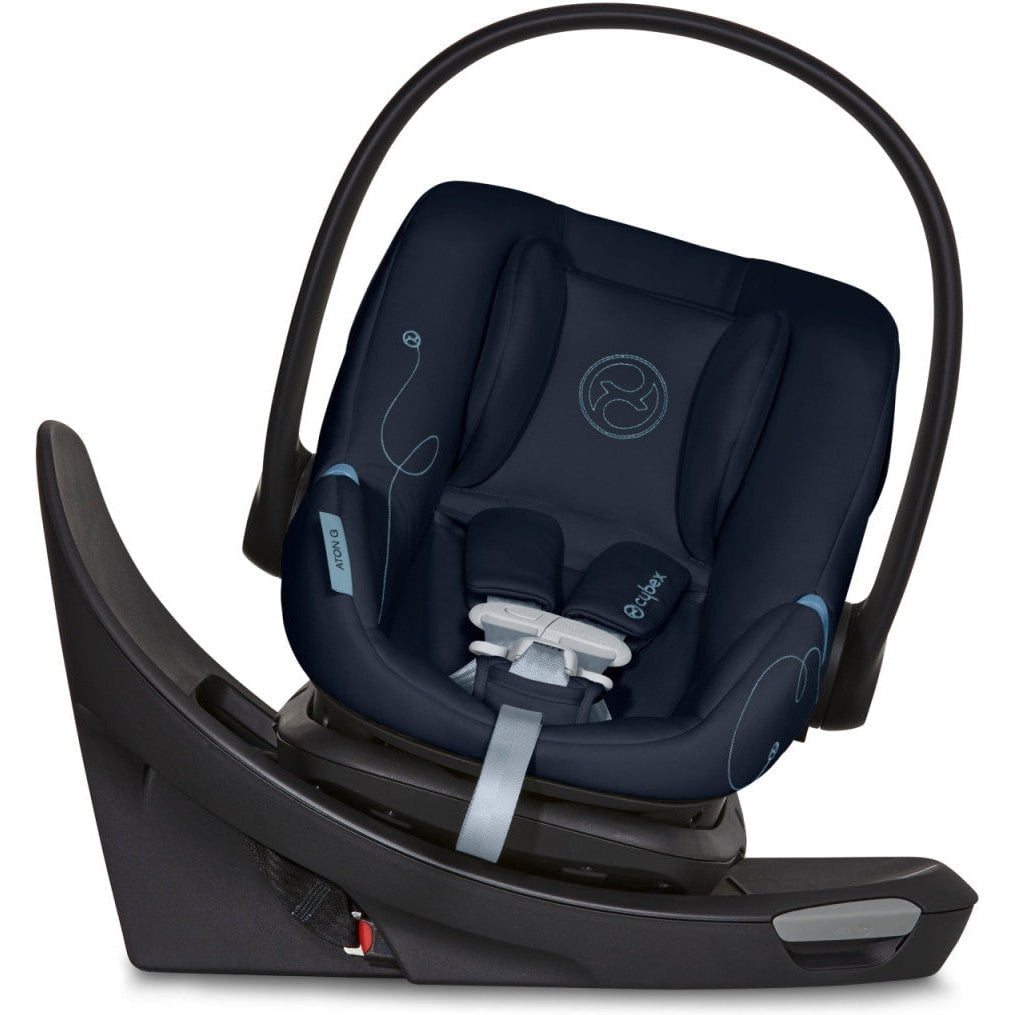 Cybex Car Seats - Infant Ocean Blue Cybex Aton G Swivel Infant Car Seat with SensorSafe