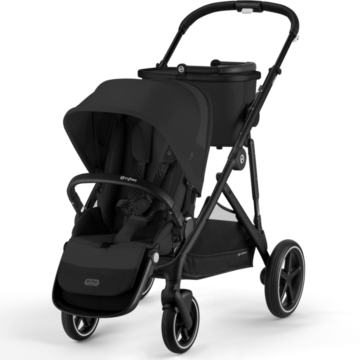 Cybex Strollers Black Frame with Moon Black Seat Cybex Gazelle S Stroller