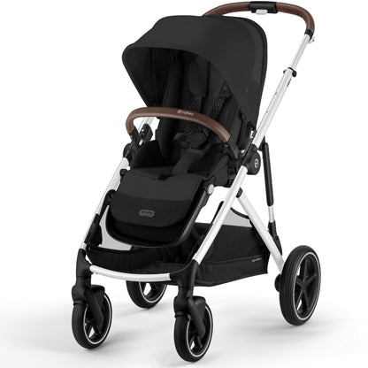 Cybex Strollers Silver Frame with Moon Black Seat Cybex Gazelle S Stroller